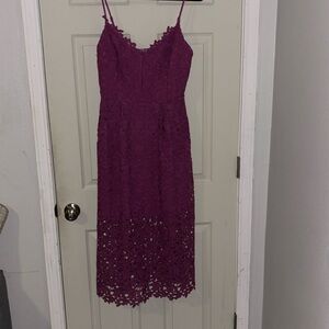 Astr the label purple midi dress